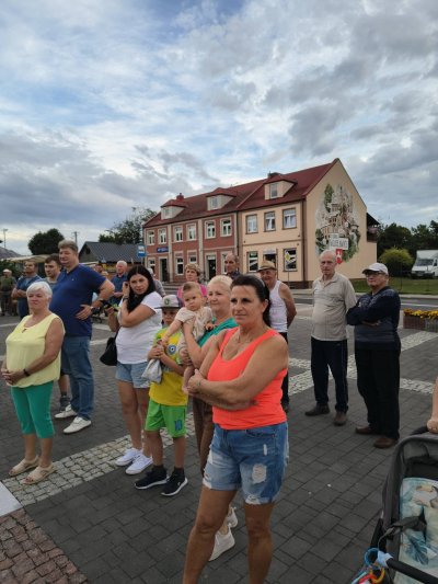 Przejazd kawalerzystów przez Wojsławice